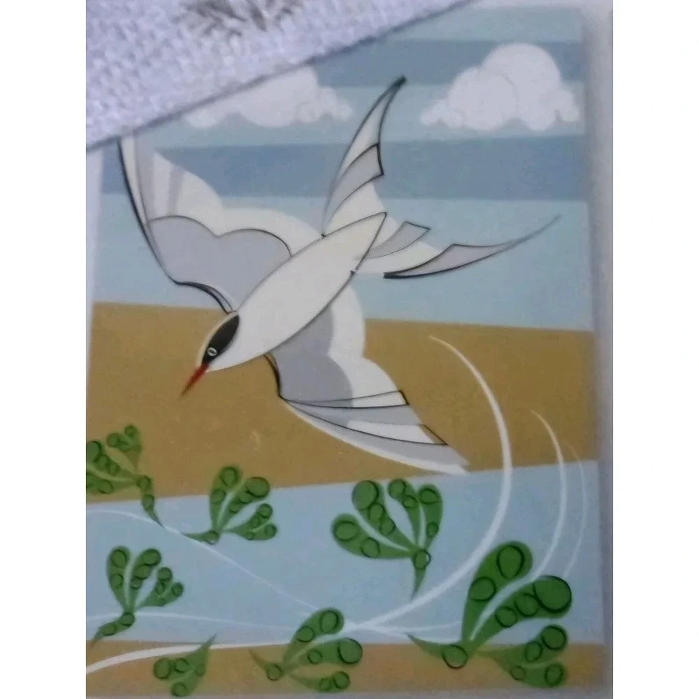 Pair of tea towels - Sandpiper & Tern - Brand New in Wrapping - Magpie Coast Cn
